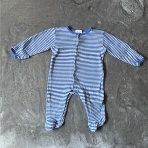 Rosie Pope Blue Striped Footie